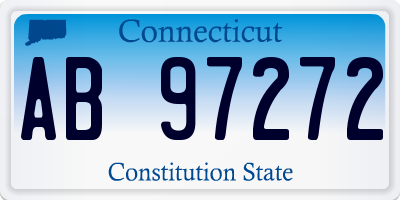 CT license plate AB97272