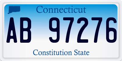 CT license plate AB97276