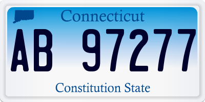 CT license plate AB97277