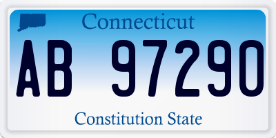 CT license plate AB97290