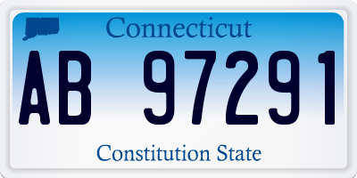 CT license plate AB97291