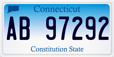 CT license plate AB97292