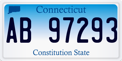 CT license plate AB97293