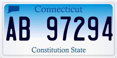 CT license plate AB97294