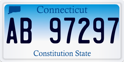 CT license plate AB97297