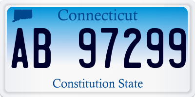 CT license plate AB97299