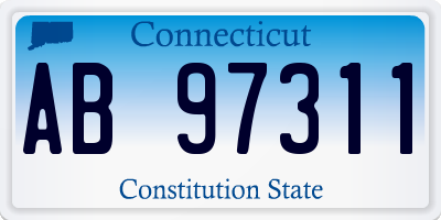 CT license plate AB97311