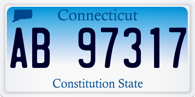 CT license plate AB97317