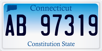 CT license plate AB97319