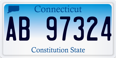 CT license plate AB97324