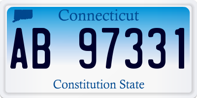 CT license plate AB97331