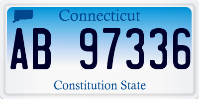 CT license plate AB97336