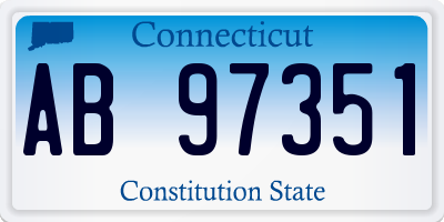 CT license plate AB97351