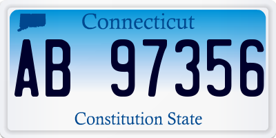 CT license plate AB97356