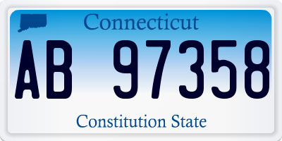 CT license plate AB97358