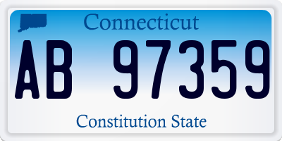 CT license plate AB97359