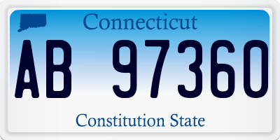 CT license plate AB97360