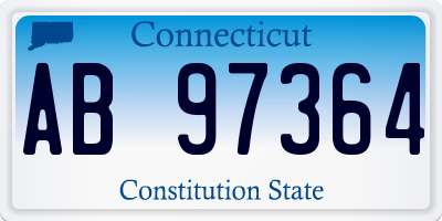 CT license plate AB97364