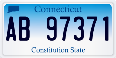 CT license plate AB97371