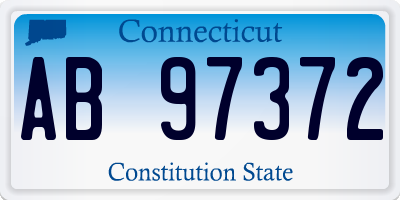 CT license plate AB97372