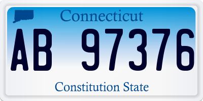 CT license plate AB97376