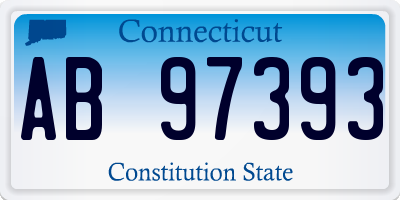 CT license plate AB97393