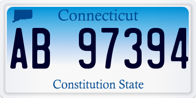 CT license plate AB97394