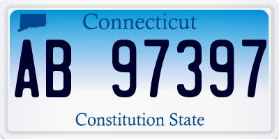 CT license plate AB97397