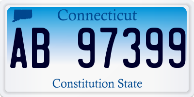 CT license plate AB97399