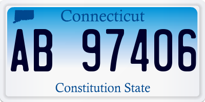 CT license plate AB97406