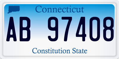 CT license plate AB97408