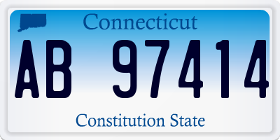 CT license plate AB97414