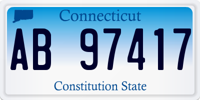 CT license plate AB97417