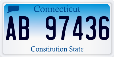 CT license plate AB97436