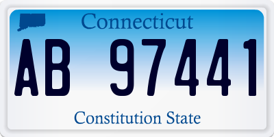 CT license plate AB97441