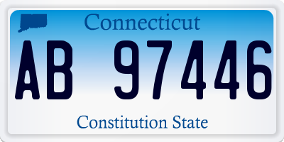 CT license plate AB97446