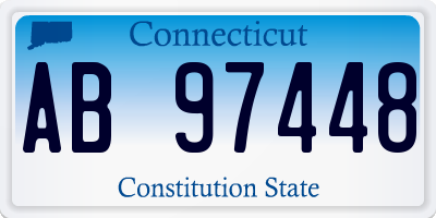 CT license plate AB97448