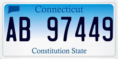 CT license plate AB97449