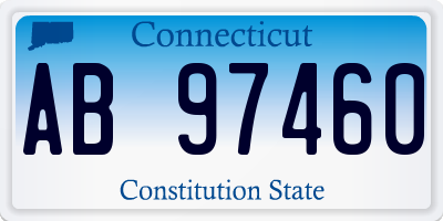 CT license plate AB97460