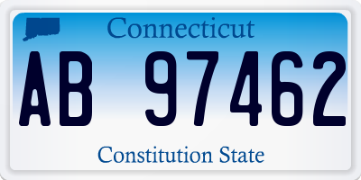 CT license plate AB97462