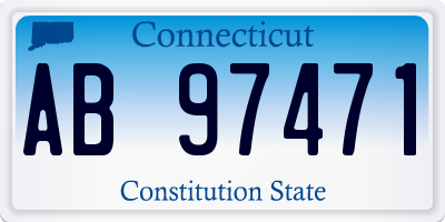 CT license plate AB97471