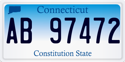 CT license plate AB97472
