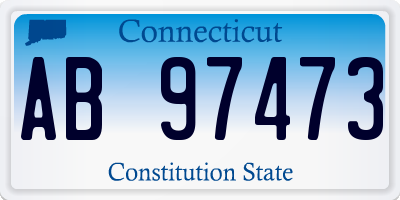 CT license plate AB97473