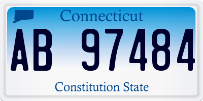 CT license plate AB97484