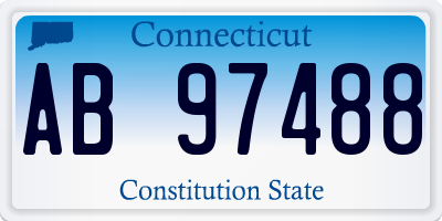 CT license plate AB97488