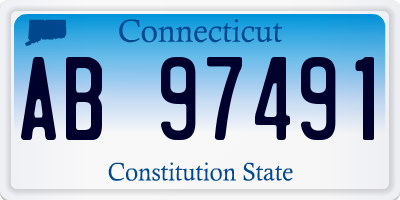 CT license plate AB97491