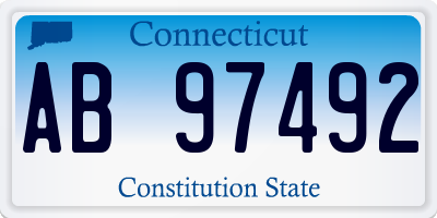 CT license plate AB97492