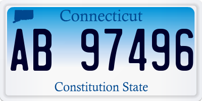 CT license plate AB97496