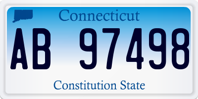 CT license plate AB97498