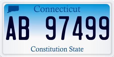 CT license plate AB97499